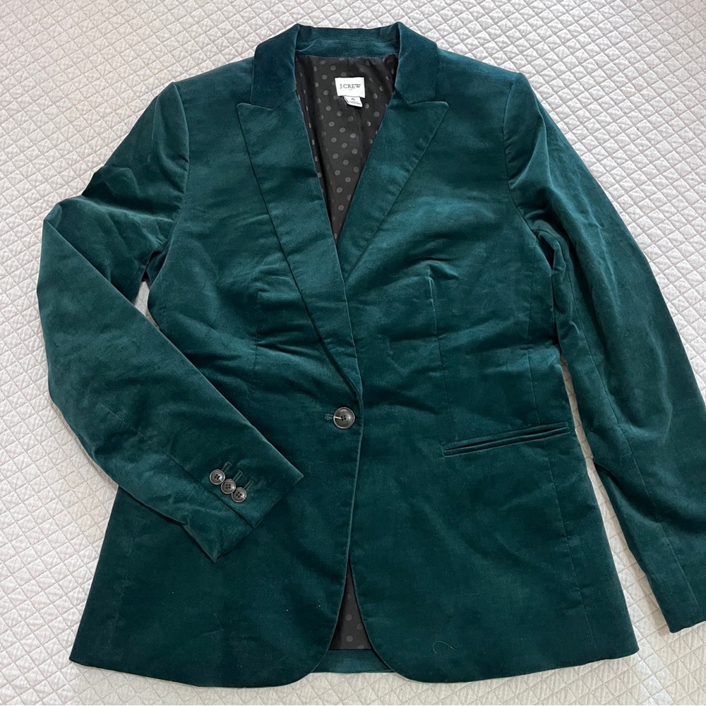 J Crew Velvet blazer